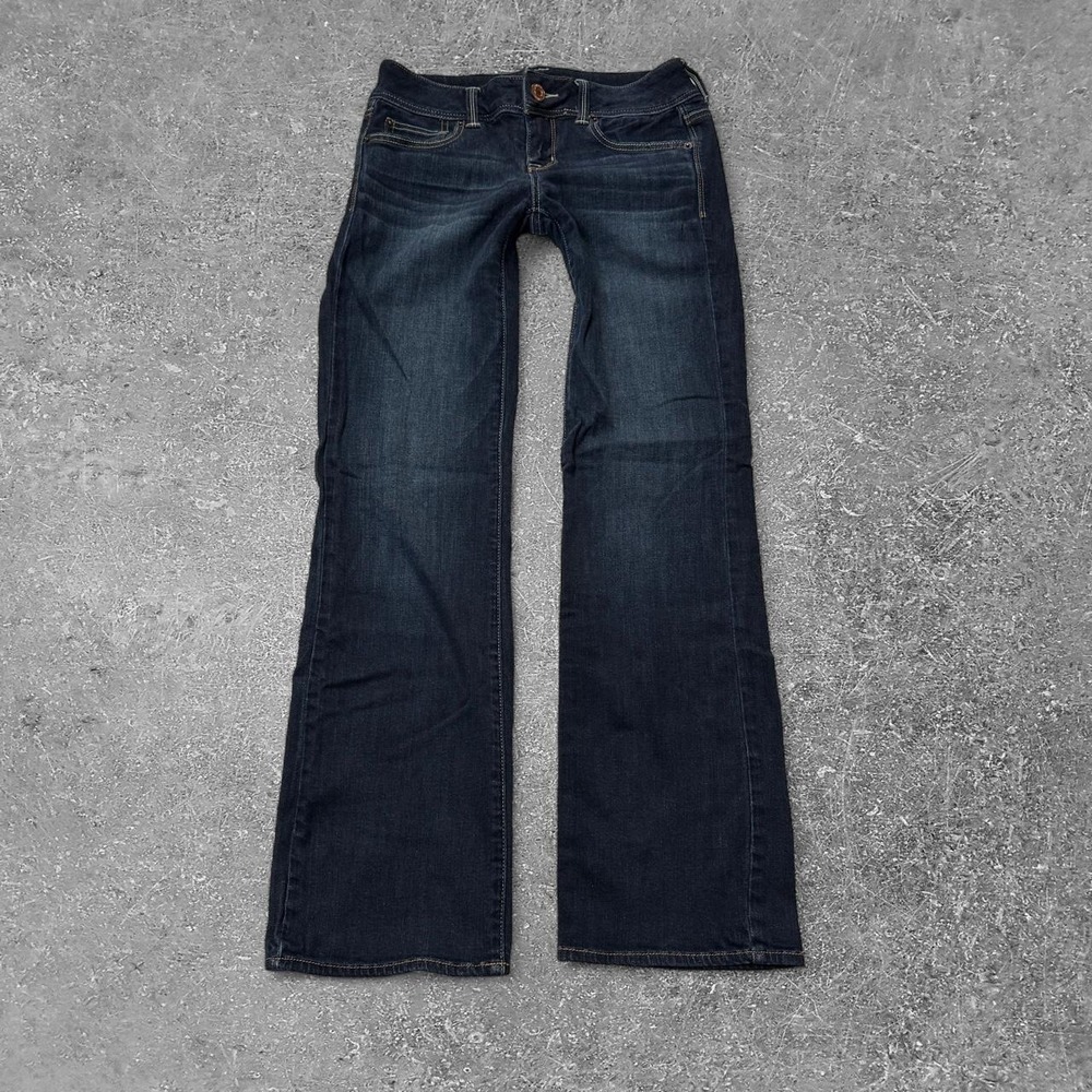 American Eagle Slim Bootcut Jeans Womens 4 Regular Dark Wash Denim Y2K 2000s